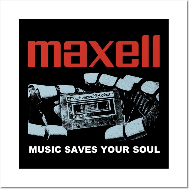 vintage retro 80s maxell Wall Art by psninetynine